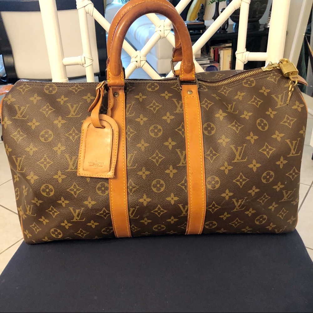 Authentic Louis Vuitton Keepall 45 Travel Bag